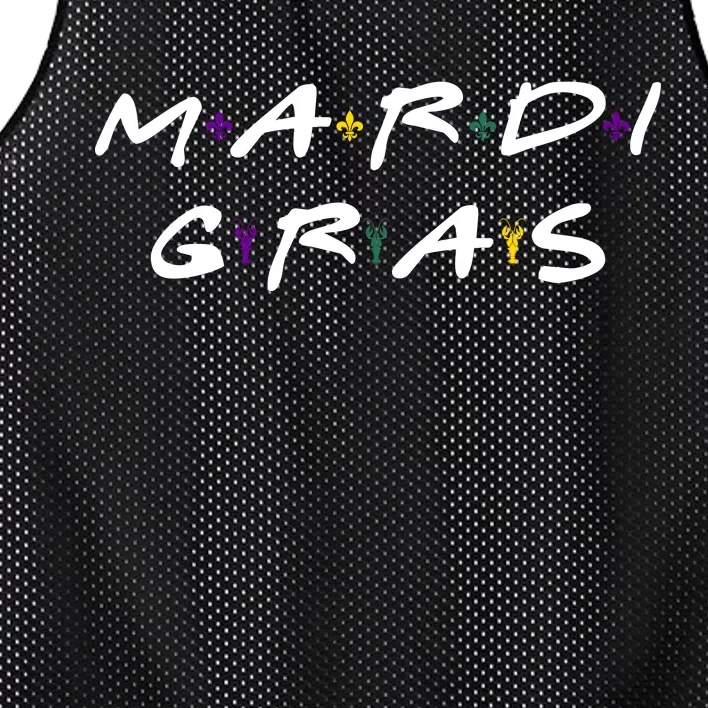 Mardi Gras Friends Mesh Reversible Basketball Jersey Tank