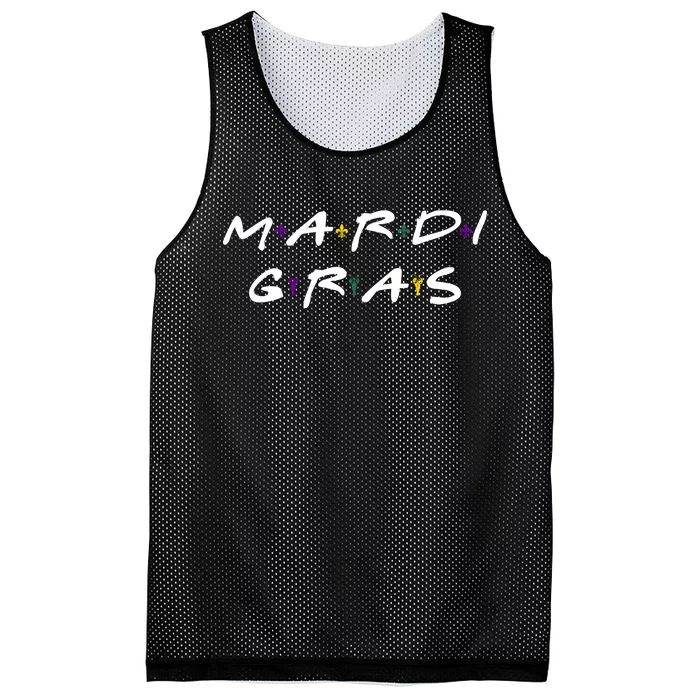 Mardi Gras Friends Mesh Reversible Basketball Jersey Tank