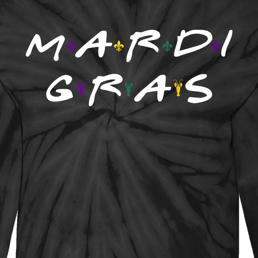 Mardi Gras Friends Tie-Dye Long Sleeve Shirt