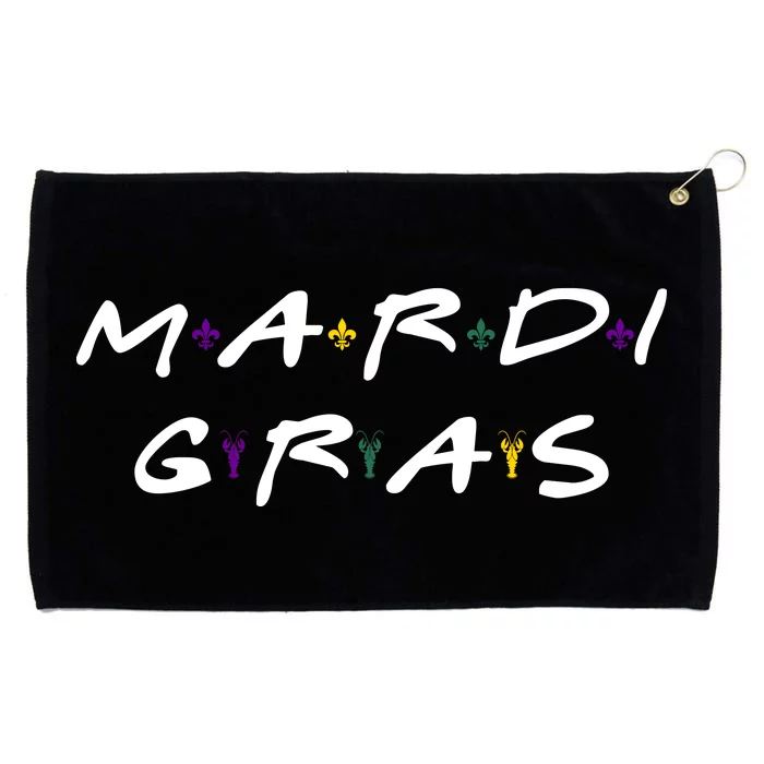 Mardi Gras Friends Grommeted Golf Towel