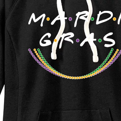 Mardi Gras Friends Meme Women's Fleece Hoodie