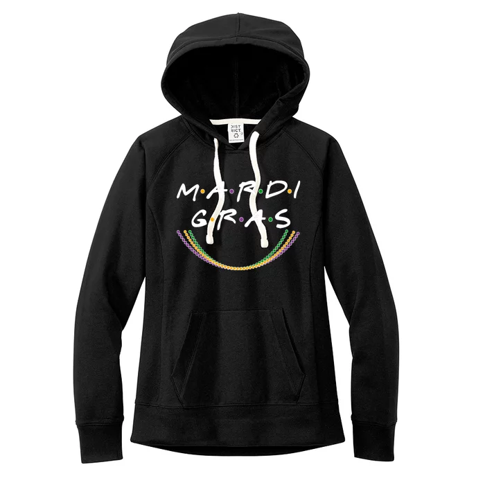 Mardi Gras Friends Meme Women's Fleece Hoodie