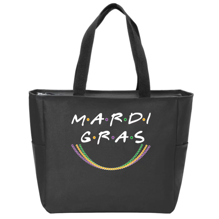 Mardi Gras Friends Meme Zip Tote Bag