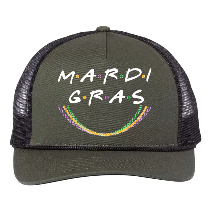 Mardi Gras Friends Meme Retro Rope Trucker Hat Cap