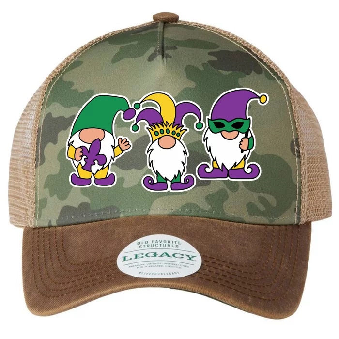 Mardi Gras Gnomes Party Legacy Tie Dye Trucker Hat