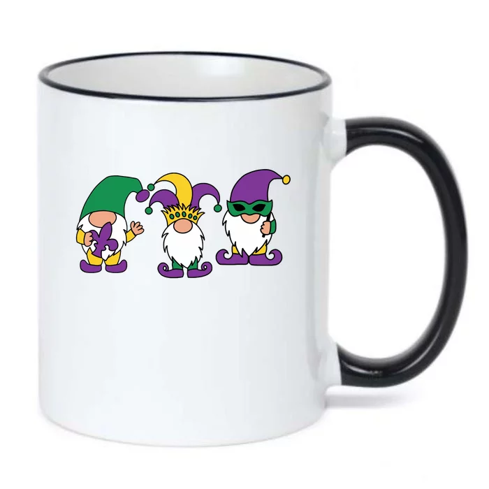 Mardi Gras Gnomes Party Black Color Changing Mug