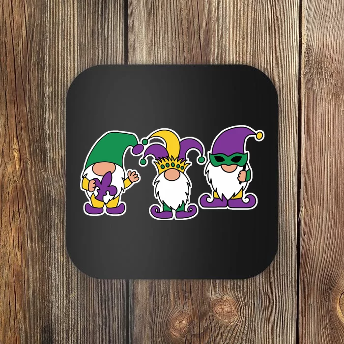 Mardi Gras Gnomes Party Coaster