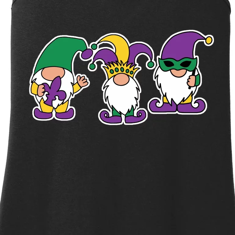 Mardi Gras Gnomes Party Ladies Essential Tank