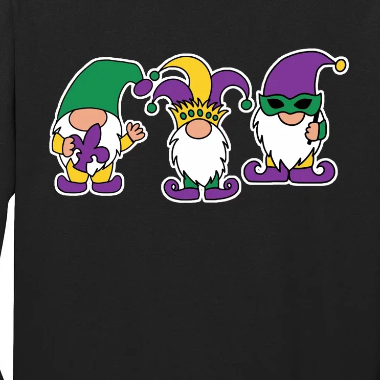 Mardi Gras Gnomes Party Tall Long Sleeve T-Shirt