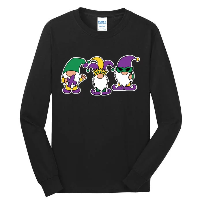 Mardi Gras Gnomes Party Tall Long Sleeve T-Shirt