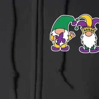 Mardi Gras Gnomes Party Full Zip Hoodie