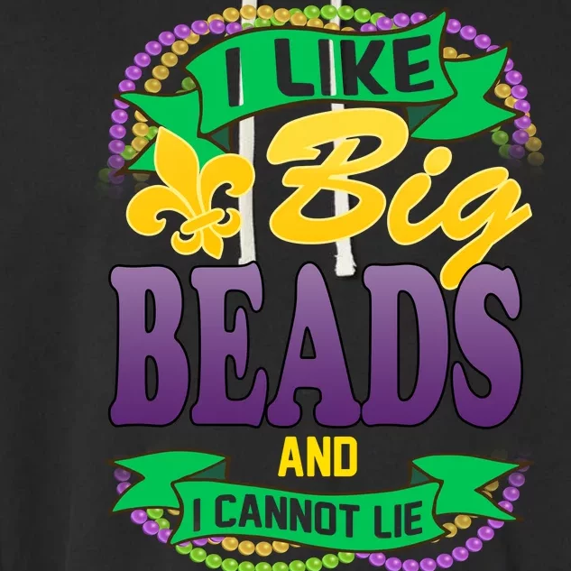 Mardi Gras I like big beads and i cannot lie Garment-Dyed Fleece Hoodie