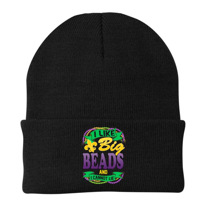 Mardi Gras I like big beads and i cannot lie Knit Cap Winter Beanie