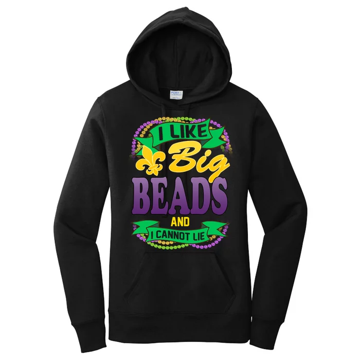 Mardi Gras I like big beads and i cannot lie Women's Pullover Hoodie