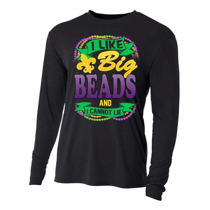 Mardi Gras I like big beads and i cannot lie Cooling Performance Long Sleeve Crew