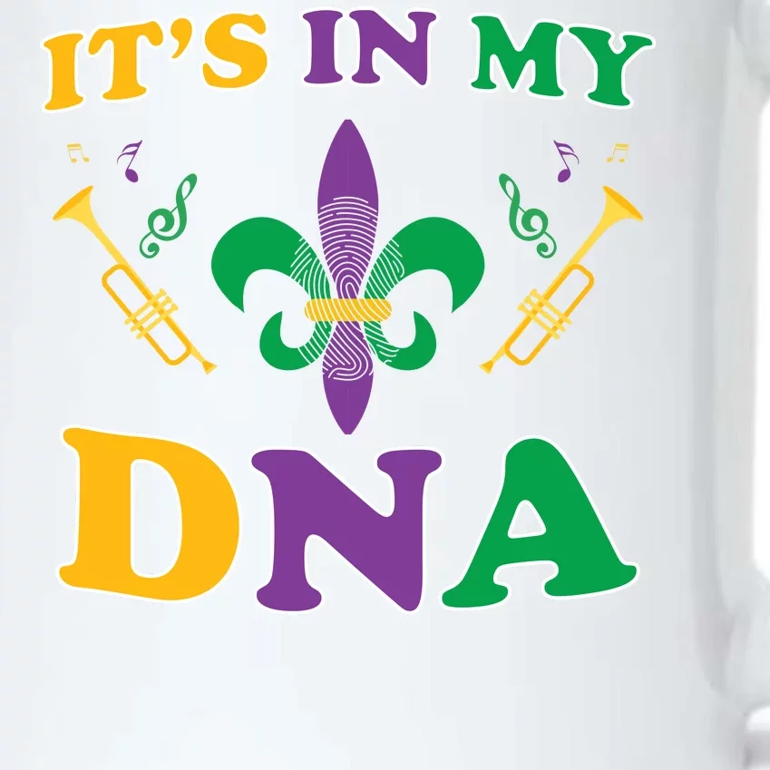 Mardi Gras It's My DNA Black Color Changing Mug