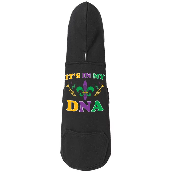 Mardi Gras It's My DNA Doggie 3-End Fleece Hoodie