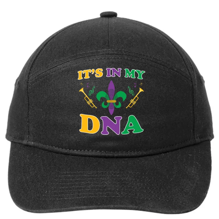 Mardi Gras It's My DNA 7-Panel Snapback Hat