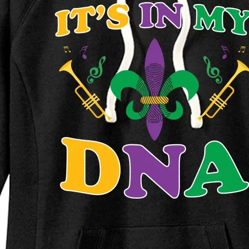 Mardi Gras It's My DNA Women's Fleece Hoodie