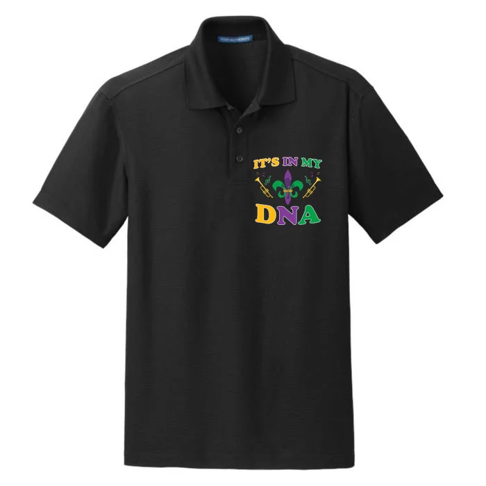 Mardi Gras It's My DNA Dry Zone Grid Performance Polo