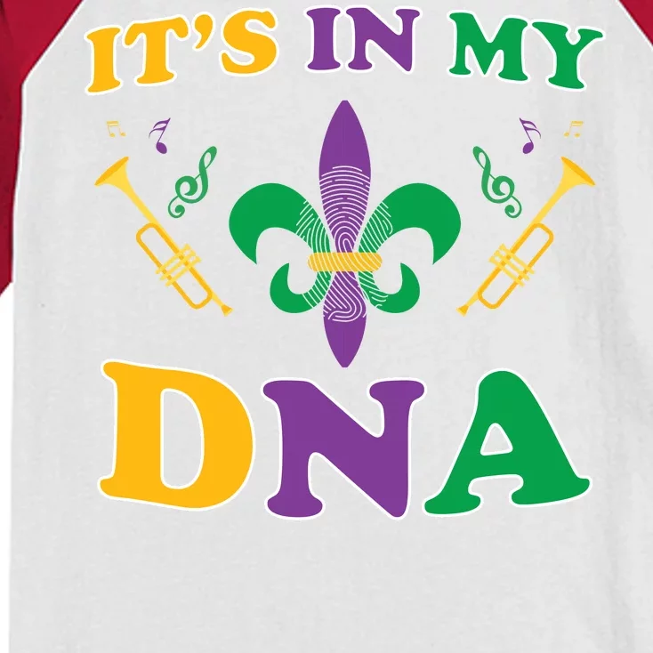 Mardi Gras It's My DNA Kids Colorblock Raglan Jersey