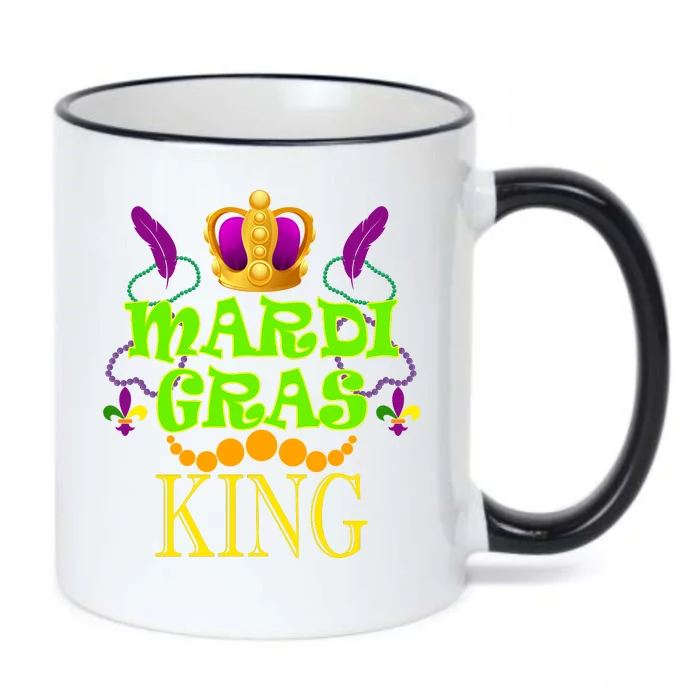 Mardi Gras King Black Color Changing Mug