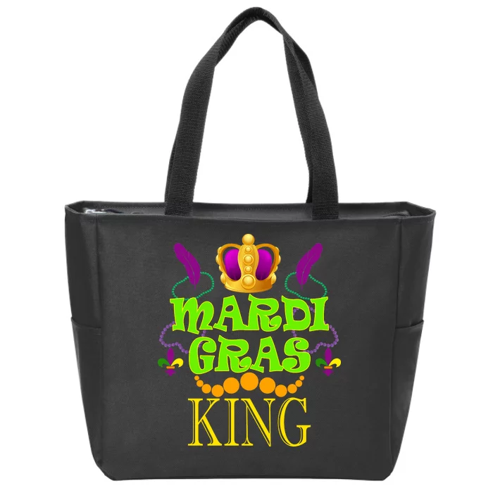 Mardi Gras King Zip Tote Bag