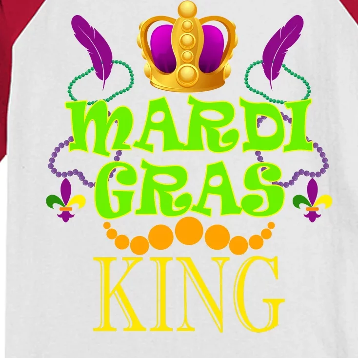 Mardi Gras King Kids Colorblock Raglan Jersey