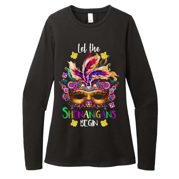 Mardi Gras Let The Shenanigans Begin Womens CVC Long Sleeve Shirt