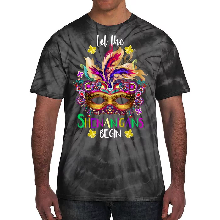 Mardi Gras Let The Shenanigans Begin Tie-Dye T-Shirt