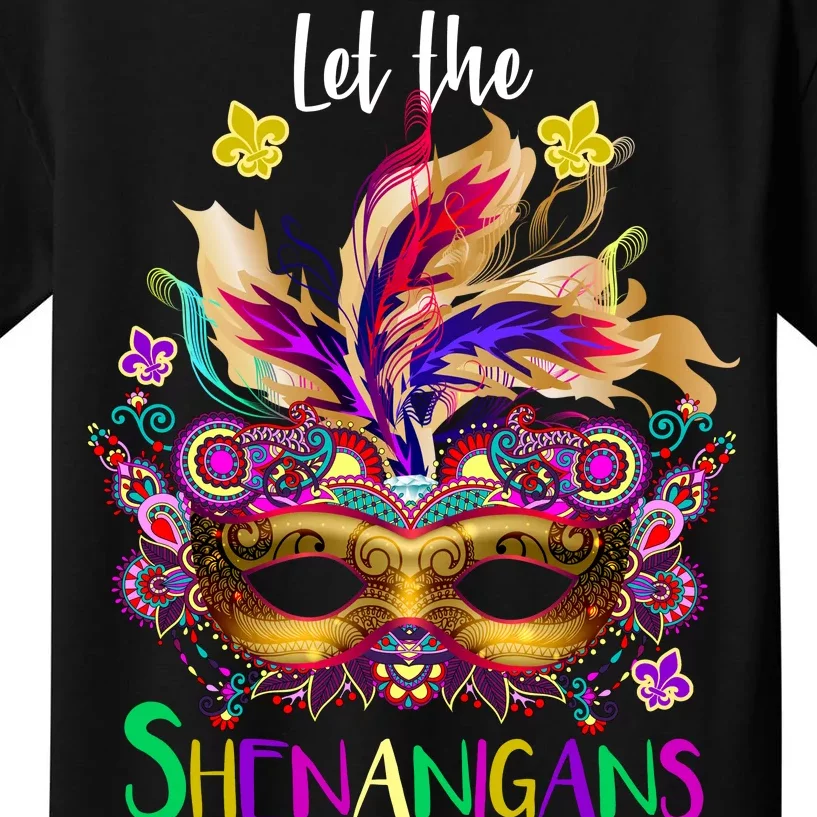 Mardi Gras Let The Shenanigans Begin Kids T-Shirt