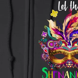 Mardi Gras Let The Shenanigans Begin Full Zip Hoodie