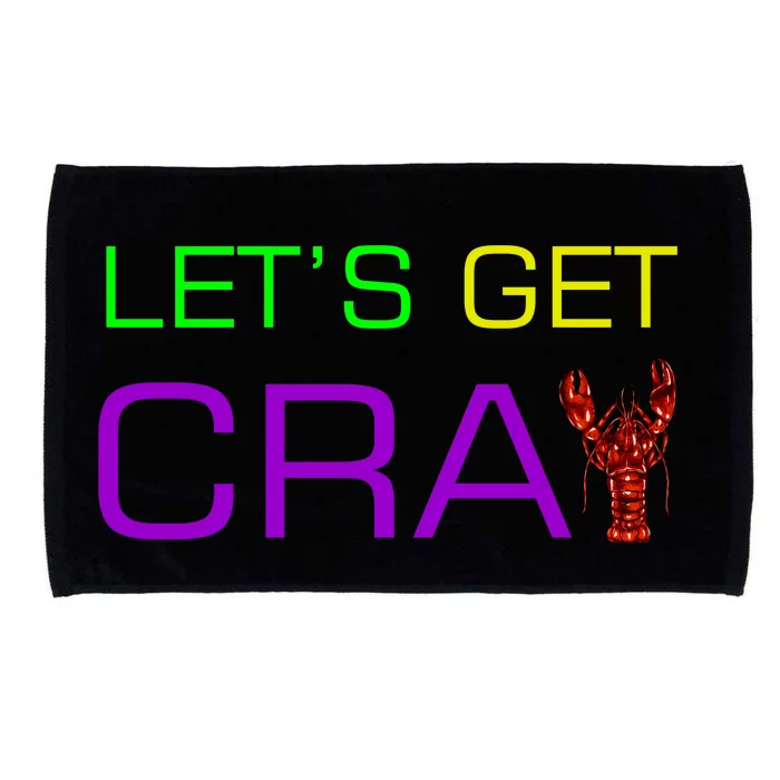 Mardi Gras Let's Get Cray Microfiber Hand Towel