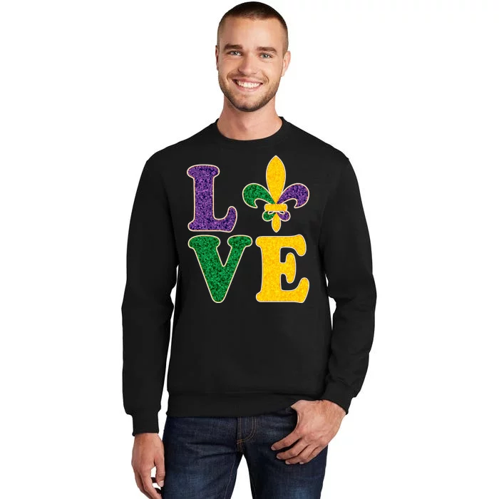 Mardi Gras Love Spade Tall Sweatshirt