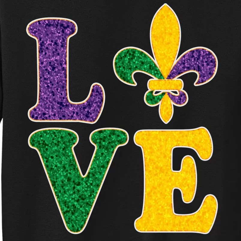 Mardi Gras Love Spade Tall Sweatshirt