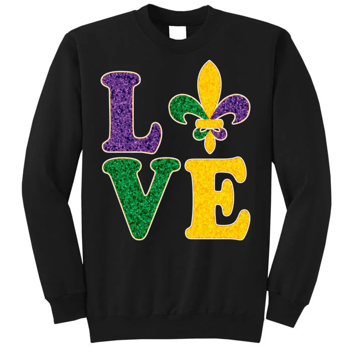 Mardi Gras Love Spade Tall Sweatshirt