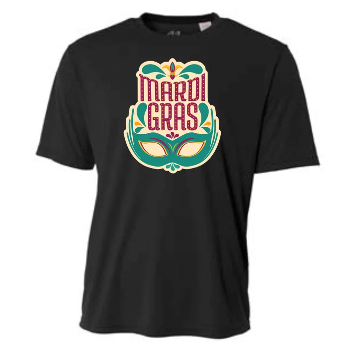 Mardi Gras Mask Cooling Performance Crew T-Shirt