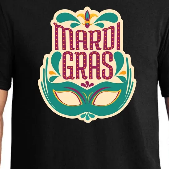 Mardi Gras Mask Pajama Set