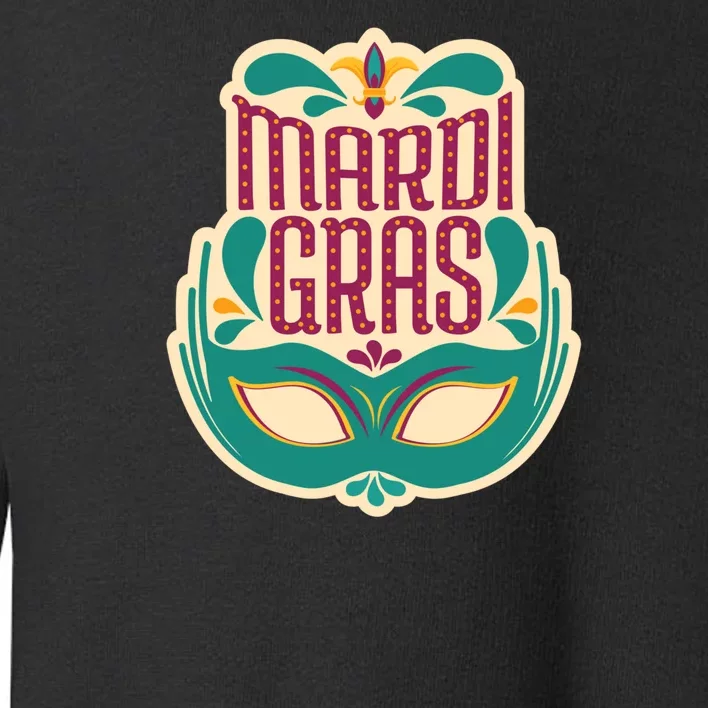 Mardi Gras Mask Toddler Sweatshirt