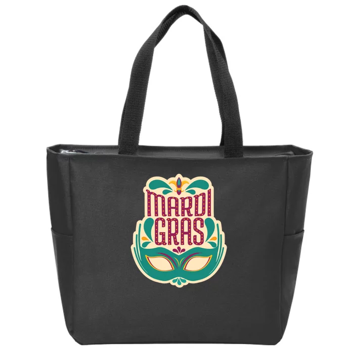 Mardi Gras Mask Zip Tote Bag