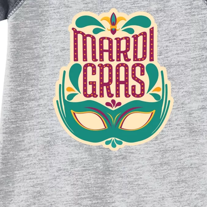 Mardi Gras Mask Infant Baby Jersey Bodysuit