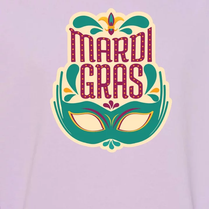 Mardi Gras Mask Garment-Dyed Sweatshirt