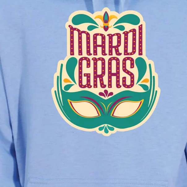 Mardi Gras Mask Unisex Surf Hoodie