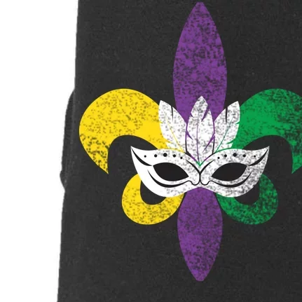 Mardi Gras Mask Spade Doggie 3-End Fleece Hoodie