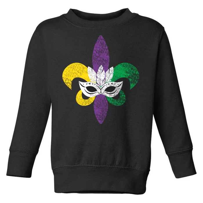 Mardi Gras Mask Spade Toddler Sweatshirt