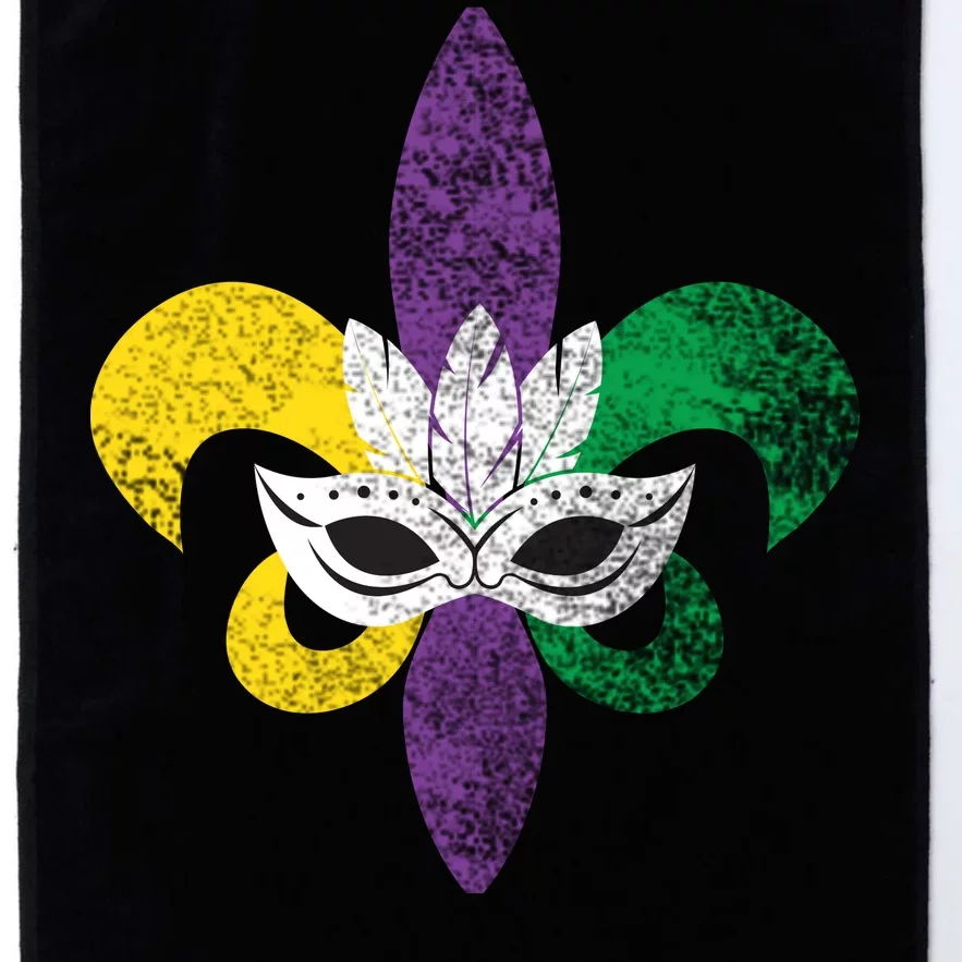 Mardi Gras Mask Spade Platinum Collection Golf Towel