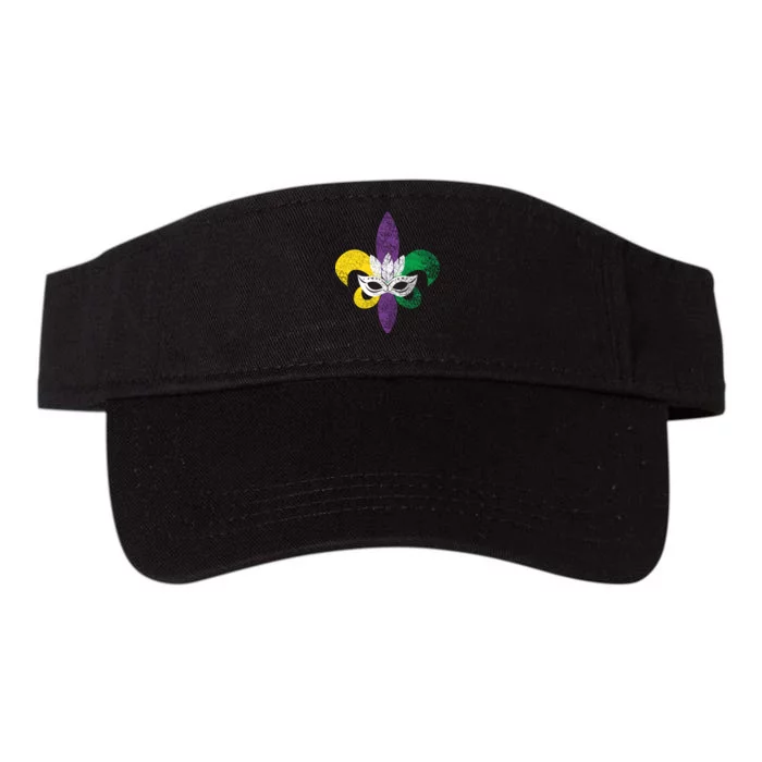 Mardi Gras Mask Spade Valucap Bio-Washed Visor