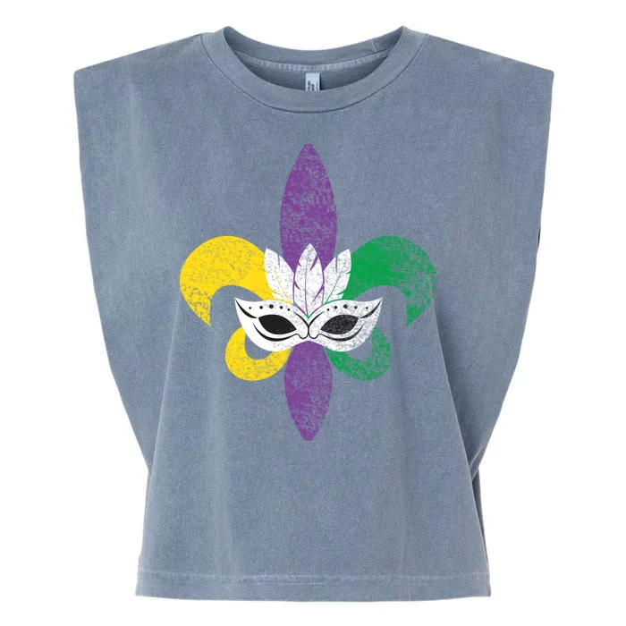 Mardi Gras Mask Spade Garment-Dyed Women's Muscle Tee