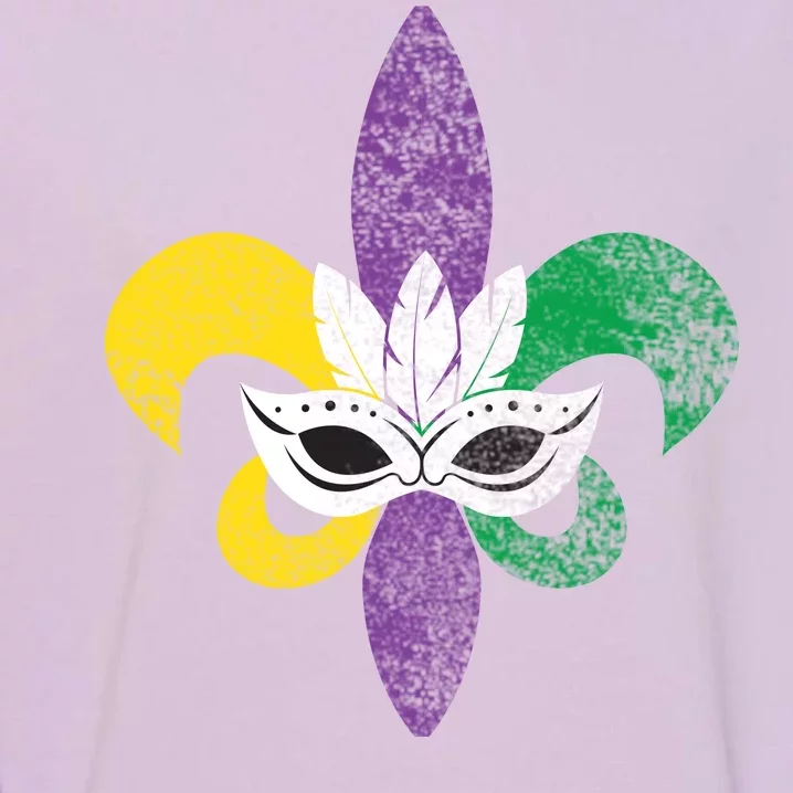 Mardi Gras Mask Spade Garment-Dyed Sweatshirt