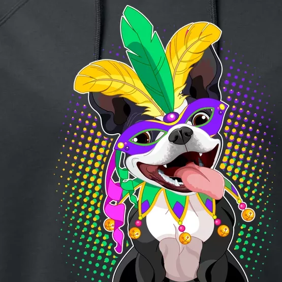 Mardi Gras Party Dog Performance Fleece Hoodie